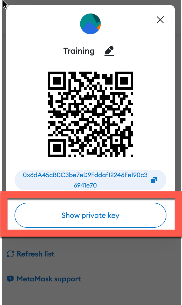 Access private key